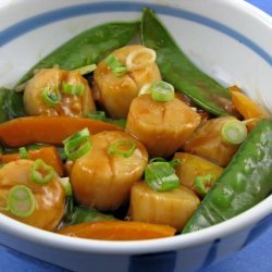 Spicy Scallop and Snow Pea Stir-Fry recipe