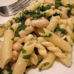 Campanelle With Spinach and Beans recipe