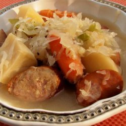 Sweet and Sour Sauerkraut Kielbasa Stew recipe