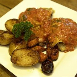 Chicken Cyril With a Tomato Basil Sauce recipe