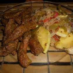 Sauteed Beef Liver With Onions & Peppers recipe