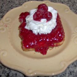 Raspberry Torte With Graham Cracker Crust recipe