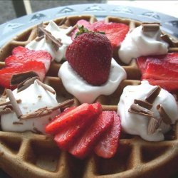 Chocolate Strawberry Waffles recipe