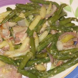 Garden Green Beans With Bacon recipe