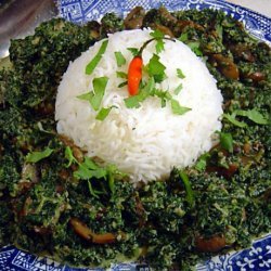 Saag Khumb (Spinach and Mushrooms) recipe
