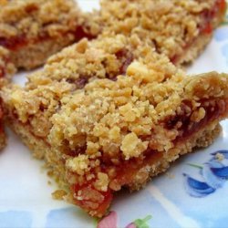 Microwave Peanut Butter and Jam Bars recipe