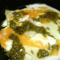 Pesto Rippled Scrambled Eggs recipe