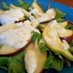 Pear-And-Spinach Salad With Goat Cheese Vinaigrette recipe