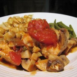 Chicken With Tomatoes and Mushrooms recipe