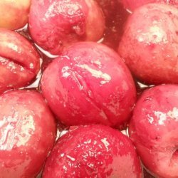 Roasted Nectarines With Mulled Wine Sauce recipe