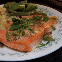 Salmon With Oregano recipe