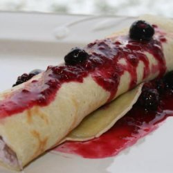 Sweet and Tangy Berry Filled Crepes recipe