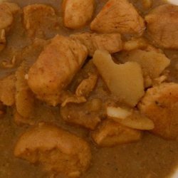 Chicken, Pork and Potatoes in Peanut Sauce recipe