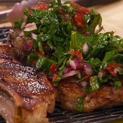 Grilled Veal Chops With Merlot Sauce recipe
