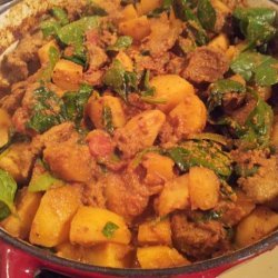 Lamb, Potato & Spinach Curry recipe