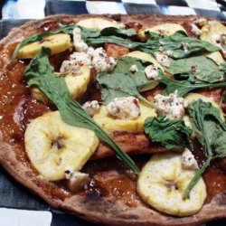 Low Fat Chicken Tandoori Chutney & Banana  Pizza recipe