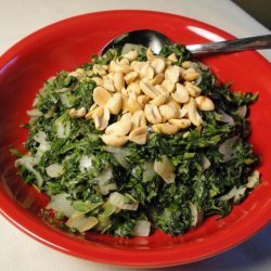 Spinach and Groundnuts (Peanuts - Eastern Africa) recipe
