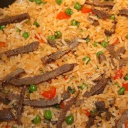 Hungarian Rice With Meat (Husos Rizs) recipe