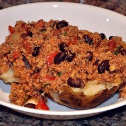 Tex-Mex Baked Potatoes With Chili recipe