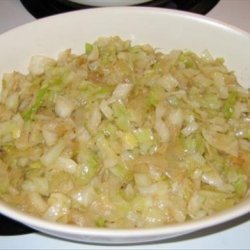 Cabbage and Onion Saute recipe