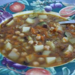 Chickpea, Pancetta and Winter Vegetable Soup recipe