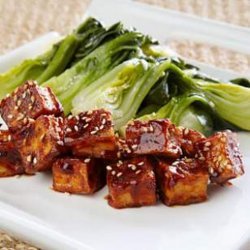 Glazed Tofu With Bok Choy recipe