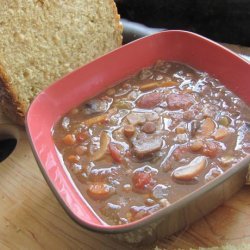 Mushroom Lentil Soup (Crock Pot) recipe