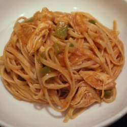 Spaghetti Con Pollo (Central American Chicken and Spaghetti) recipe