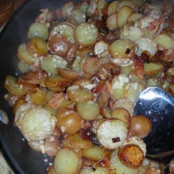 Pan Fried Potatoes With Bacon and Parmesan recipe