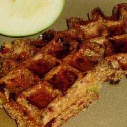 Healthy Low-Fat Whole Wheat Apple Spice Waffles recipe