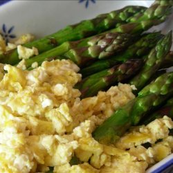 Roasted Asparagus With Scrambled Eggs recipe
