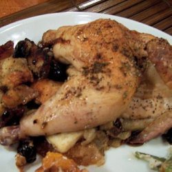 Roasted Cornish Hens With Dried Cherry Stuffing recipe