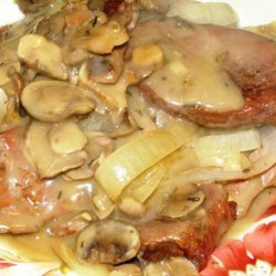 Herbed Mushroom Round Steak- Crock Pot recipe