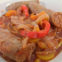 Sausage Pepper and Onions  Baked recipe