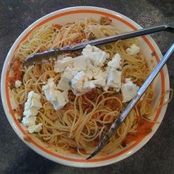 Tomato Basil Spaghettini recipe