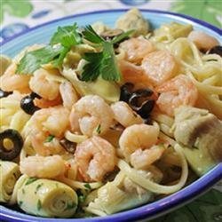 Artichoke and Shrimp Linguine recipe