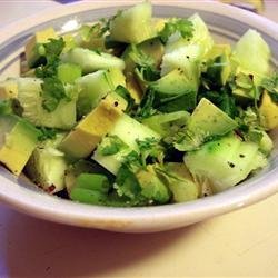 Tangy Cucumber and Avocado Salad recipe
