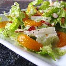 Romaine and Mandarin Orange Salad with Poppy Seed Dressing recipe