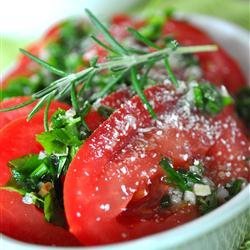 Sliced Tomatoes with Fresh Herb Dressing recipe