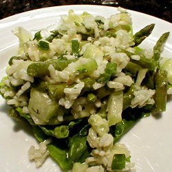 Rice, Asparagus and Cucumber Salad recipe