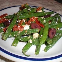 Marinated Green Beans with Olives, Tomatoes, and Feta recipe