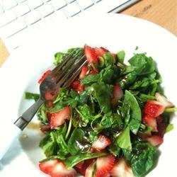 Strawberry and Spinach Salad with Honey Balsamic Vinaigrette recipe