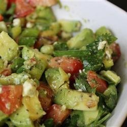 Cilantro, Avocado, Tomato, and Feta Salad recipe