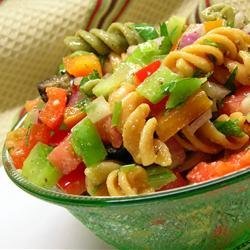 Three Pepper Pasta Salad recipe