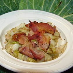 Wilted Cabbage Salad with Bacon recipe