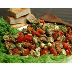 Feta Cheese with Basil Salad recipe