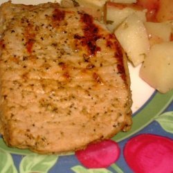 Grilled Indoor Pork Chops for Two recipe