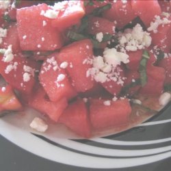 Tomato, Watermelon and Feta Salad recipe