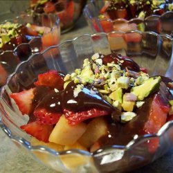 Summer Fruits With Tahini Ganache recipe