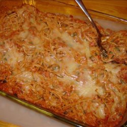 Meatless Spaghetti Casserole recipe